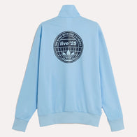 Adidas x Oasis Sky Blue Track Jacket Jacket unisex detail view 2 | Dash Racegear — Adidas Retro Layer – Oasis Track Jacket Collab Piece