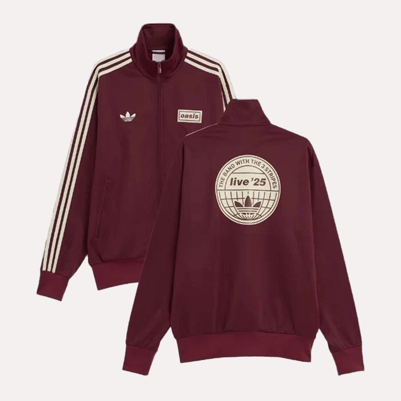 Adidas x Oasis Track Jacket Jacket unisex detail view 3 | Dash Racegear — Collab Classic – Adidas Oasis Track Style Layer