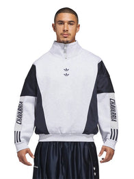 Adidas x Willy Chavarria Watsonville Mockneck Grey Sweatshirt Sweatshirt unisex detail view 3 | Dash Racegear — Adidas x Willy Chavarria Grey 2025 Watsonville Mockneck Sweatshirt crafted for comfort, with premium material and versatile urban styling for…