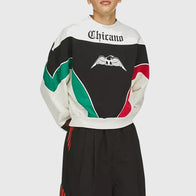 Adidas x Willy Chavarria Chicano Sweatshirt Sweatshirt unisex detail view 7 | Dash Racegear — Adidas x Willy Chavarria Chicano pullover fusing heritage and high fashion