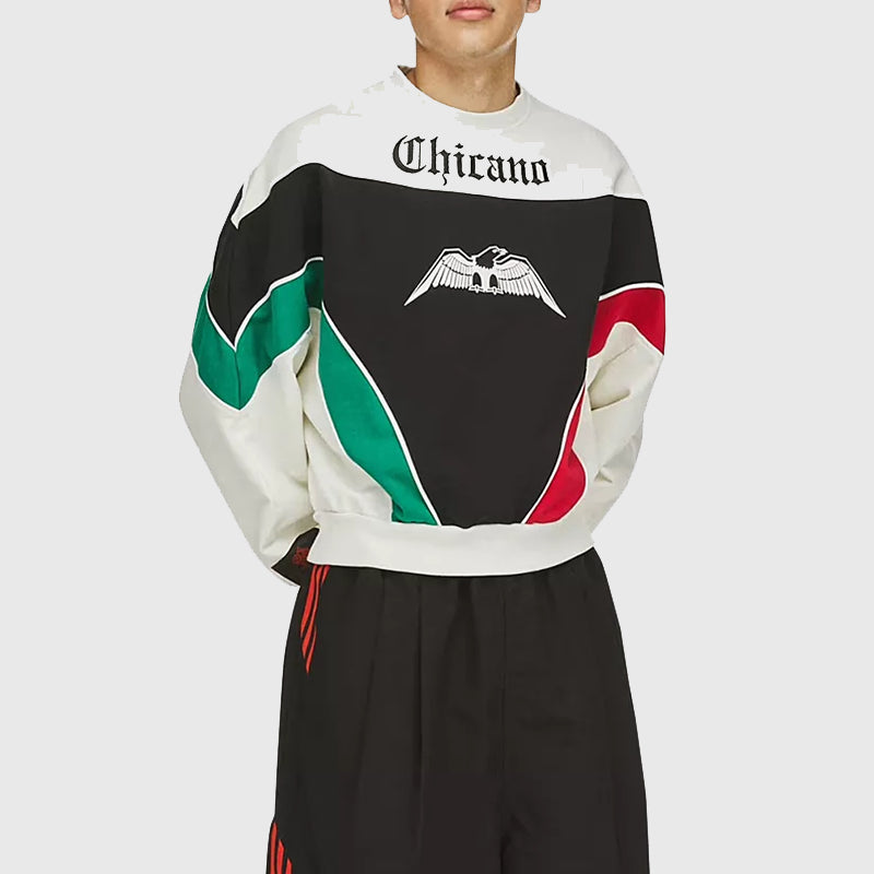 Adidas x Willy Chavarria Chicano Sweatshirt Sweatshirt unisex detail view 7 | Dash Racegear — Adidas x Willy Chavarria Chicano pullover fusing heritage and high fashion