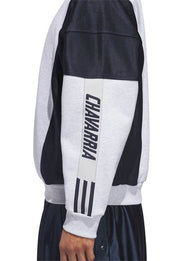 Adidas x Willy Chavarria Watsonville Mockneck Grey Sweatshirt Sweatshirt unisex detail view 4 | Dash Racegear — Grey Adidas x Willy Chavarria 2025 Watsonville Mockneck Sweatshirt featuring relaxed fit, durable fabric, ideal for urban fashion and…