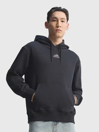 Adidas Audi Revolut F1 Team Teamgeist Hoodie Hoodie unisex front product view | Dash Racegear — Audi F1 x Adidas Teamgeist black hoodie, 2026 pullover for modern sporty streetwear and casual wear.