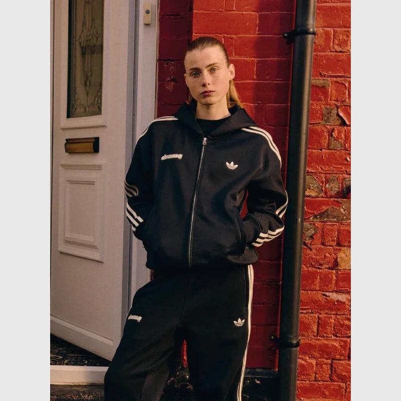 Adidas x Drama Call Track Jacket Jacket unisex detail view 3 | Dash Racegear — Adidas Drama Call track top made for modern street-style fans