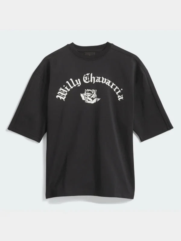 Adidas x Willy Chavarria T-shirt Shirt unisex detail view 3 | Dash Racegear — Black T-shirt by Adidas x Willy Chavarria, unisex fit with modern style for casual urban fashion.