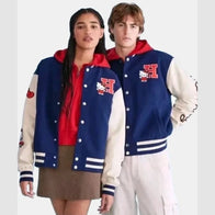 Aeropostale Hello Kitty Varsity Jacket Varsity Jacket unisex detail view 2 | Dash Racegear — Aeropostale jacket with Hello Kitty patch and varsity look