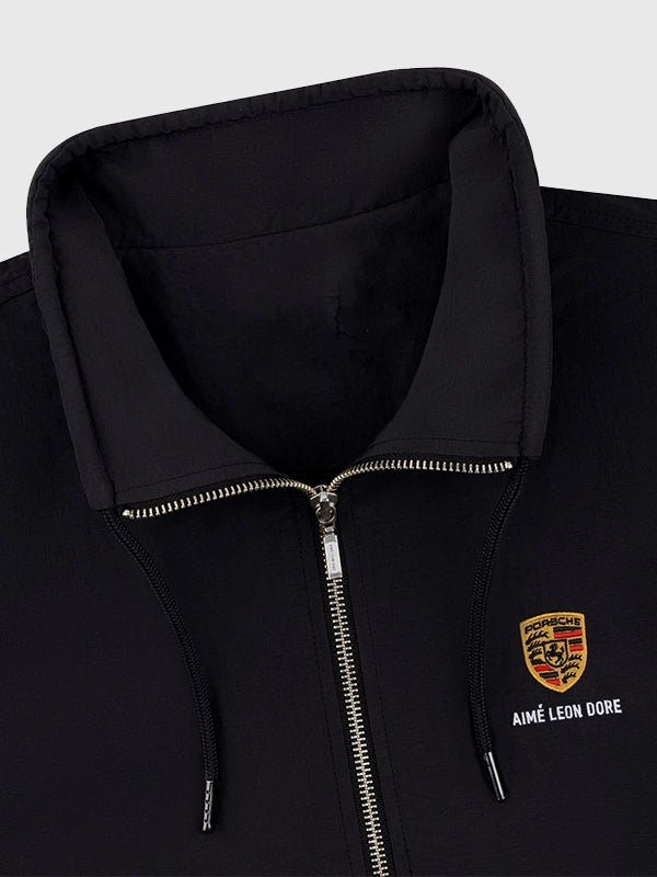 Aimé Leon Dore x Porsche Black Track Jacket Jacket unisex detail view 3 | Dash Racegear — Black Porsche track jacket from Aimé Leon Dore 2025 drop