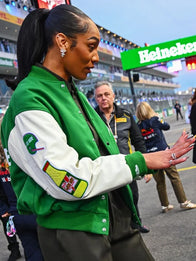 A’ja Wilson Gatorade Varsity Jacket Varsity Jacket unisex detail view 2 | Dash Racegear — A’ja Wilson Jacket – Gatorade Champion Varsity Edition