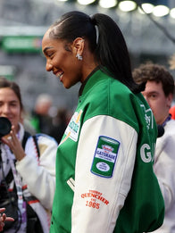 A’ja Wilson Gatorade Varsity Jacket Varsity Jacket unisex detail view 3 | Dash Racegear — Gatorade Varsity Jacket – A’ja Wilson Inspired Outerwear