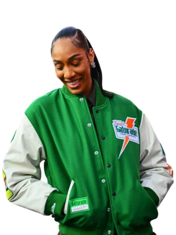 A’ja Wilson Gatorade Varsity Jacket Varsity Jacket unisex detail view 7 | Dash Racegear — A’ja Wilson Varsity Jacket – Gatorade Team Spirit Wear