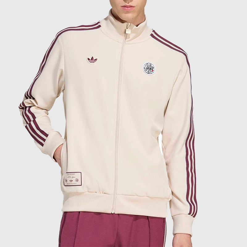 Adidas AFC Ajax 25-26 Track Jacket Jacket unisex front product view | Dash Racegear — Train Like Ajax – Adidas 2025-26 Track Jacket