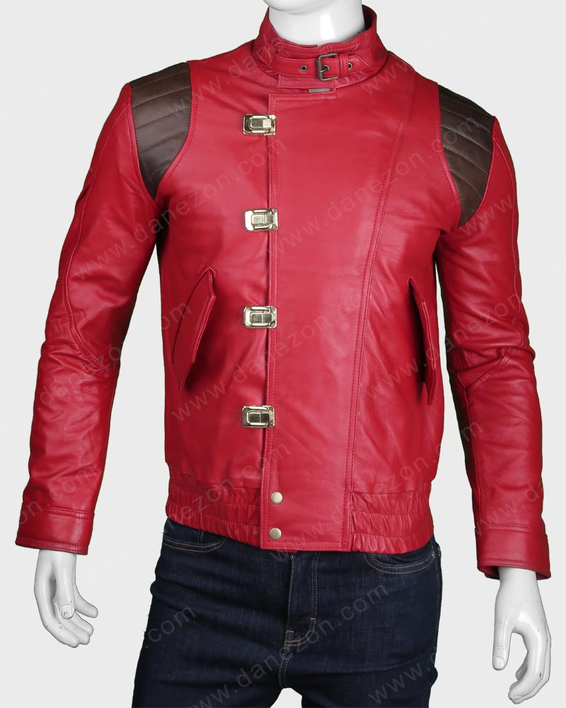 Akira Jacket Jacket unisex front product view | Dash Racegear — Red Leather Akira Jacket for Sale