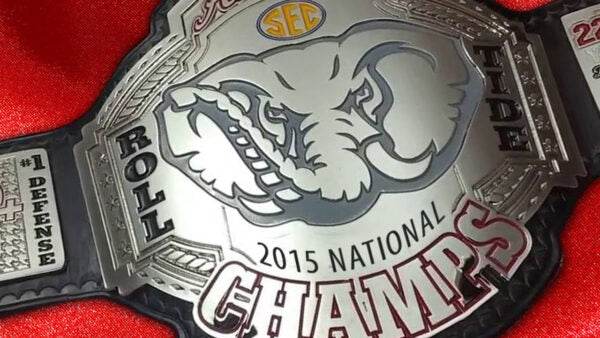 Alabama Roll tide 2015 National Championship Belt - 2 | Dash Racegear