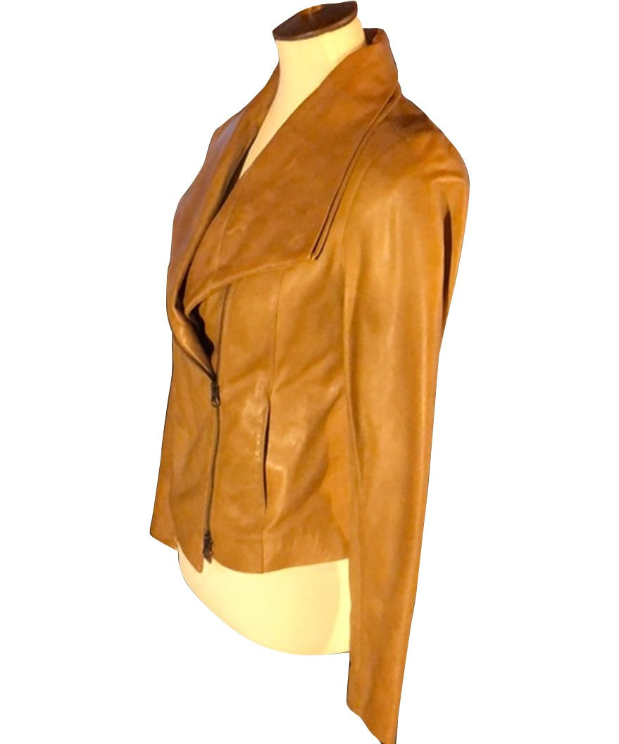 Virgin River Melinda Monroe Brown Jacket Jacket unisex detail view 2 | Dash Racegear — Virgin River Alexandra Breckenridge Brown Jacket