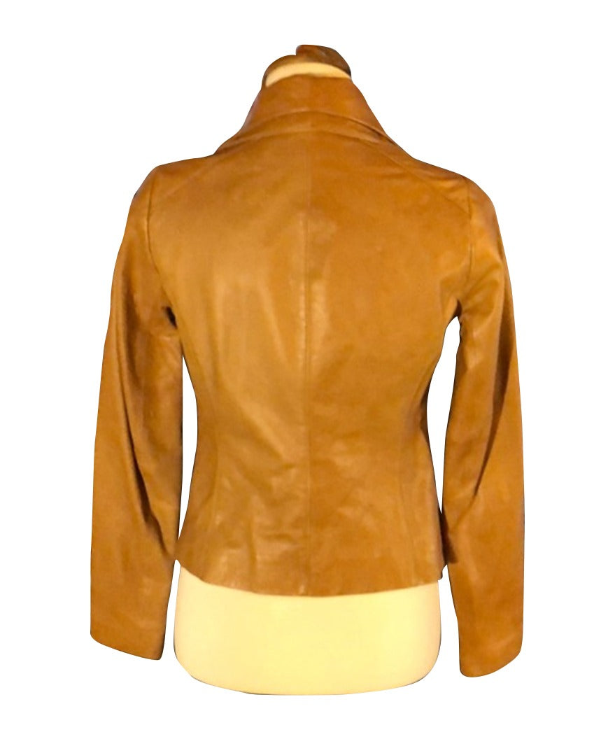 Virgin River Melinda Monroe Brown Jacket Jacket unisex detail view 5 | Dash Racegear — Virgin River Alexandra Breckenridge Leather Brown Jacket