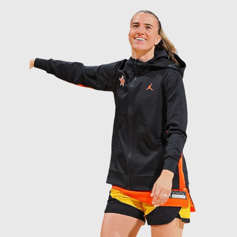 Sabrina Ionescu WNBA Black Hoodie Hoodie unisex detail view 9 | Dash Racegear — Sabrina Ionescu WNBA Black Hoodie – Bold hoops-inspired style