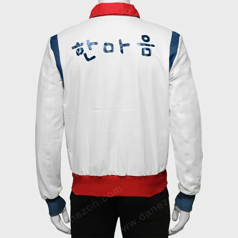 All of Us Are Dead Yoon Gwi Nam White Jacket Jacket unisex detail view 4 | Dash Racegear — Yoon Gwi Nam All of Us Are Dead Jacket