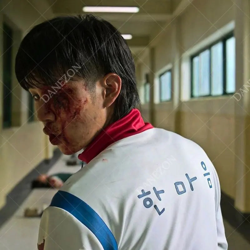 All of Us Are Dead Yoon Gwi Nam White Jacket Jacket unisex detail view 10 | Dash Racegear — All of Us Are Dead In soo Yoo White Jacket