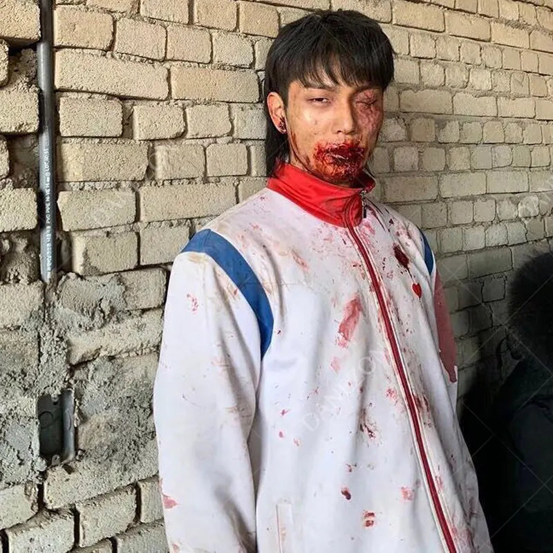 All of Us Are Dead Yoon Gwi Nam White Jacket Jacket unisex detail view 6 | Dash Racegear — Yoon Gwi Nam White Jacket for Sale