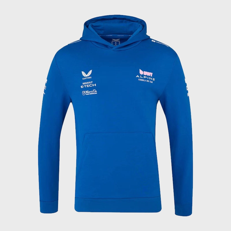 Alpine F1 Team 2025 Pull on Hoodie Hoodie unisex detail view 2 | Dash Racegear — 2025 Alpine F1 Team Hoodie – Effortless Streetwear with Racing Spirit