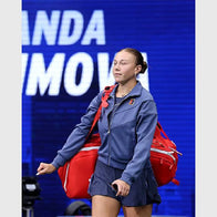 Amanda Anisimova 2025 US Open Track Jacket Jacket unisex detail view 2 | Dash Racegear — Amanda Anisimova US Open 2025 Track Jacket – Stylish Sports Apparel