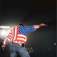 Luke Bryan Bangor Show American Flag Jacket Jacket unisex detail view 2 | Dash Racegear — Bangor Show Luke Bryan Patriotic American Flag Jacket