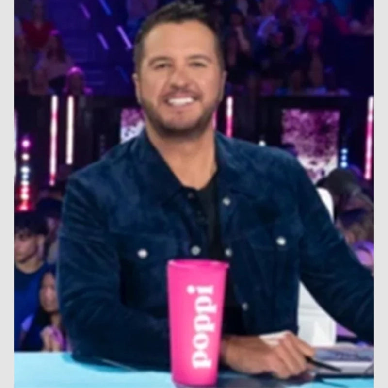 American Idol S08 Luke Bryan Suede Jacket Jacket unisex front product view | Dash Racegear — Luke Bryan’s Suede Jacket from American Idol S08 – Limited Edition