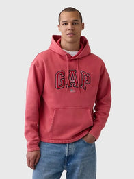 Gap Americana Logo Hoodie Hoodie unisex detail view 3 | Dash Racegear — 2026 Americana Gap logo hoodie, unisex oversized fleece pullover, comfy essential for casual wear, travel, and chill days