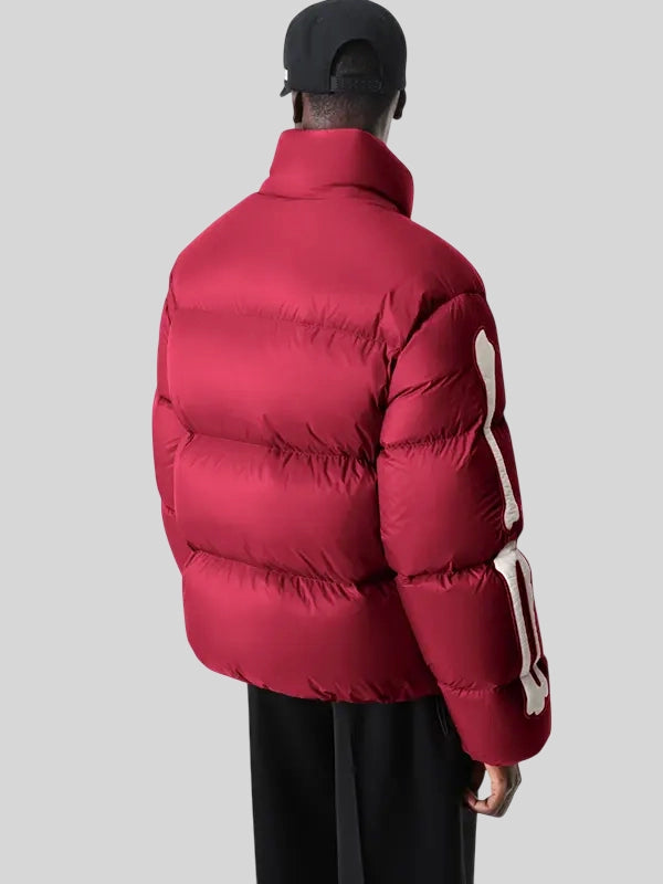 Amiri Red Puffer Jacket Puffer Jacket unisex detail view 4 | Dash Racegear — Amiri padded jacket featuring signature luxury outerwear design