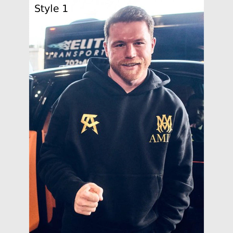 Canelo Álvarez Amiri Hoodie Hoodie unisex front product view | Dash Racegear — Canelo Álvarez Amiri Limited Edition Hoodie