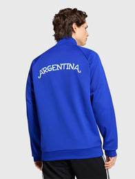 Argentina Adidas Sports Jacket Jacket unisex detail view 3 | Dash Racegear — Argentina Sports Track Jacket by Adidas in blue, sleek style and comfort for athletic or casual outfits.