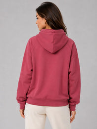 BTS Arirang What is Your Love Song Hoodie Hoodie unisex detail view 5 | Dash Racegear — BTS Arirang maroon pullover hoodie with expressive front wording, soft fleece lining, and unisex measurements