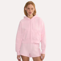 Aritzia Pink Hoodie Hoodie unisex detail view 4 | Dash Racegear — Soft Pink Hoodie – Aritzia Relaxed Fit Loungewear
