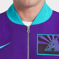 Arizona Diamondbacks Nike Purple 2025 City Connect Jacket Jacket unisex detail view 3 | Dash Racegear — 2025 Nike Arizona Diamondbacks City Connect Jacket – Purple Sport Jacket