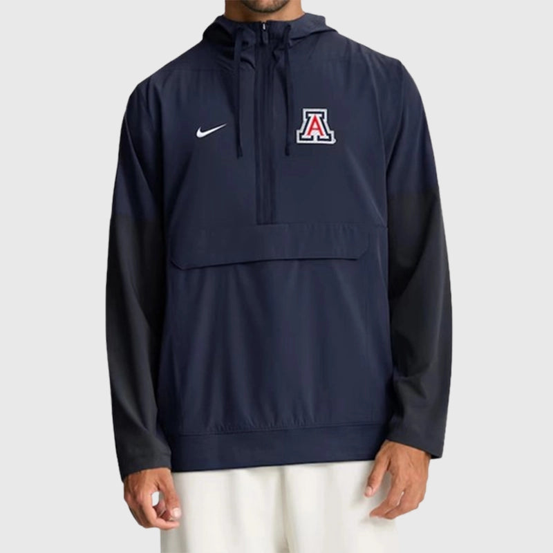 Arizona Wildcats Anorak Half-Zip Jacket Jacket unisex front product view | Dash Racegear — Wildcat Weather Gear – Arizona Half-Zip Anorak Jacket