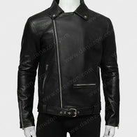 Arrow Oliver Queen Black Motorcycle Jacket Biker Jacket unisex detail view 3 | Dash Racegear — Arrow Stephen Amell Motorcycle Jacket