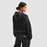 Arsenal AWFC Black Zip Hoodie Hoodie unisex detail view 2 | Dash Racegear — AWFC Arsenal Black Hoodie – A Must-Have for Supporters