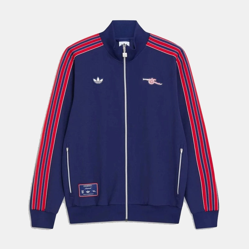 Arsenal Adidas Terrace Icons Track Jacket Jacket unisex front product view | Dash Racegear — Arsenal Adidas Terrace Icons Track Jacket – Lightweight and Stylish Track Jacket for Fans