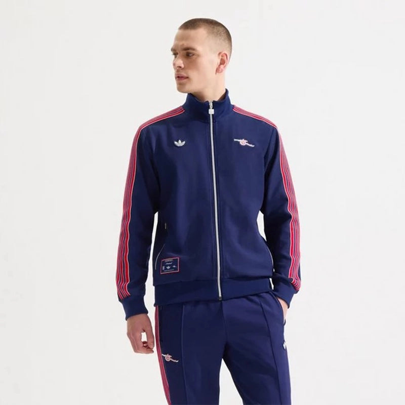 Arsenal Adidas Terrace Icons Track Jacket Jacket unisex detail view 2 | Dash Racegear — Arsenal Adidas Terrace Icons Track Jacket – Iconic Football Jacket for Fans