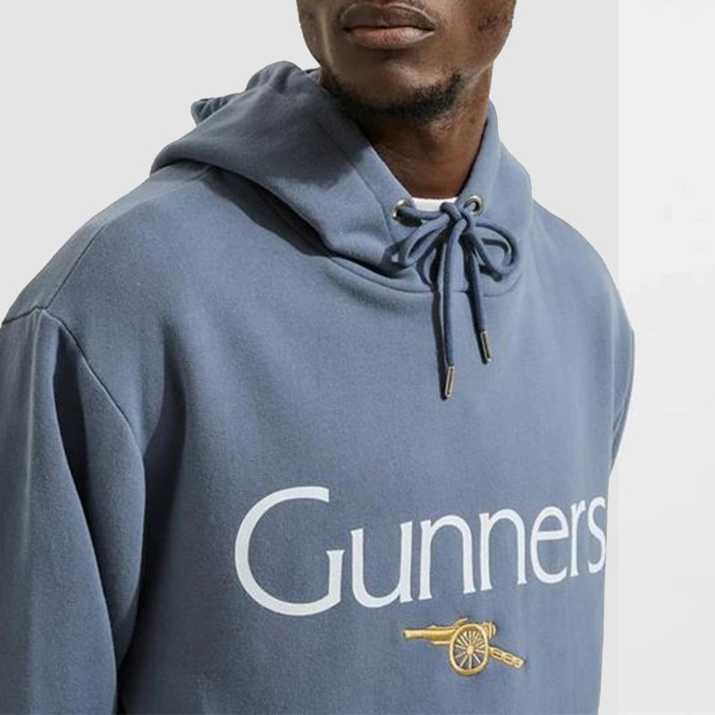 Arsenal Gunners Blue Hoodie Hoodie unisex detail view 3 | Dash Racegear — Stylish Arsenal Gunners pullover hoodie in blue