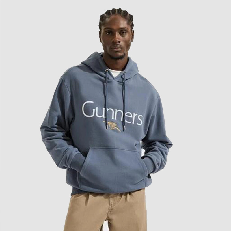 Arsenal Gunners Blue Hoodie Hoodie unisex detail view 2 | Dash Racegear — Comfortable blue hoodie for Arsenal Gunners fans