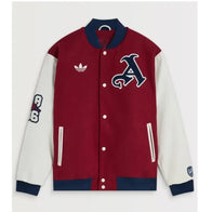Arsenal Varsity Jacket Varsity Jacket unisex detail view 2 | Dash Racegear — Stylish Arsenal varsity leather jacket