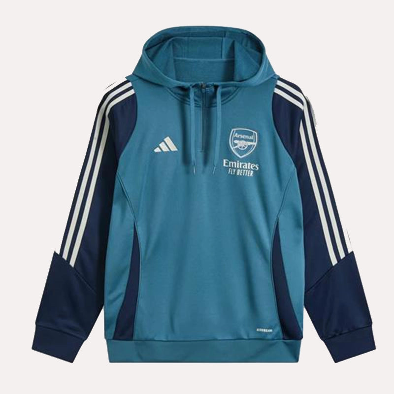 Arsenal adidas 25/26 Training Hoodie Hoodie unisex front product view | Dash Racegear — Gunners Gear – adidas Arsenal Training Hoodie 25/26