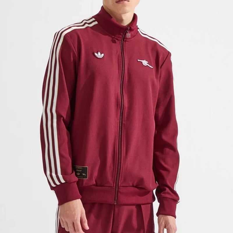 Arsenal adidas 25/26 Terrace Icons Track Jacket Jacket unisex detail view 2 | Dash Racegear — Arsenal adidas Retro Terrace Icons Zip Track Jacket