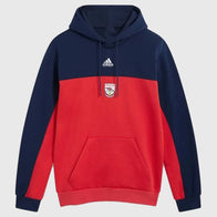 Arsenal adidas 92/94 Bringback Hoodie Hoodie unisex front product view | Dash Racegear — 92/94 Arsenal Bringback Hoodie merging adidas heritage and team pride