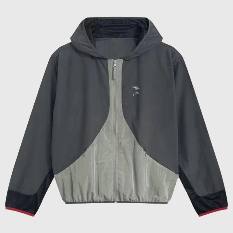 Arsenal x A-COLD-WALL* Caledonian Jacket Jacket unisex front product view | Dash Racegear — Exclusive Arsenal Caledonian Jacket showcasing A-COLD-WALL design craftsmanship
