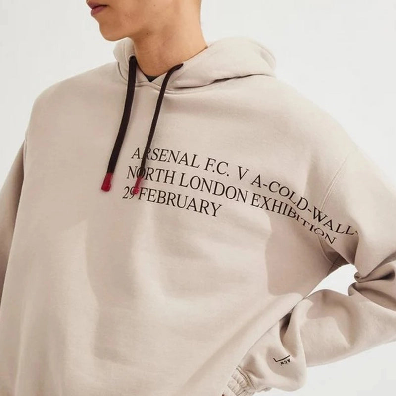 Arsenal x A-COLD-WALL* Derby Hoodie Hoodie unisex detail view 4 | Dash Racegear — Contemporary Arsenal x A-COLD-WALL hoodie with sporty refined look