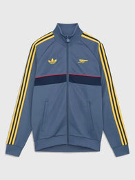 Arsenal Adidas 26/27 OG Pack Track Jacket Jacket unisex front product view | Dash Racegear — Blue Adidas Arsenal 26/27 OG Pack zip-up track jacket crafted for lightweight comfort and versatile casual fashion.
