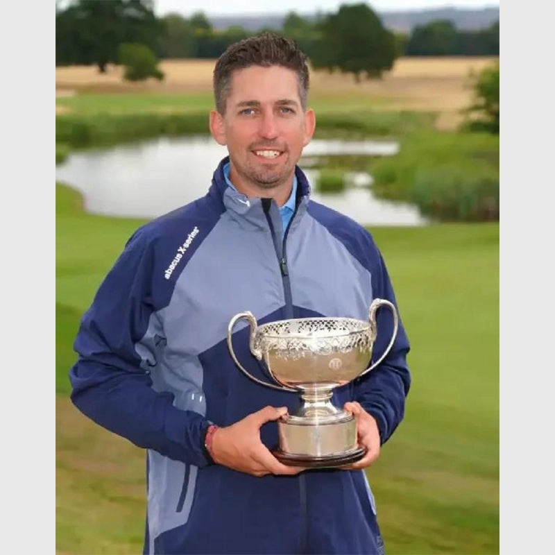 Ashley Mansell English PGA Championship Abacus Jacket Jacket unisex front product view | Dash Racegear — Lightweight Abacus jacket worn by pro Ashley Mansell at PGA event