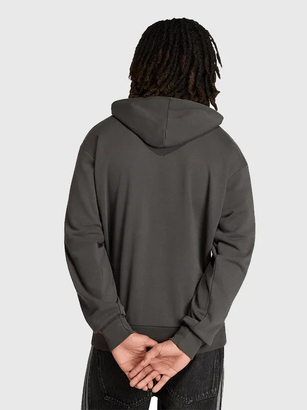 Audi F1 Adidas Hoodie Hoodie unisex detail view 2 | Dash Racegear — Men’s Audi F1 adidas DNA Logo Hoodie – Black with sleek logo placement and relaxed fit for Audi F1 fans outdoors or indoors.